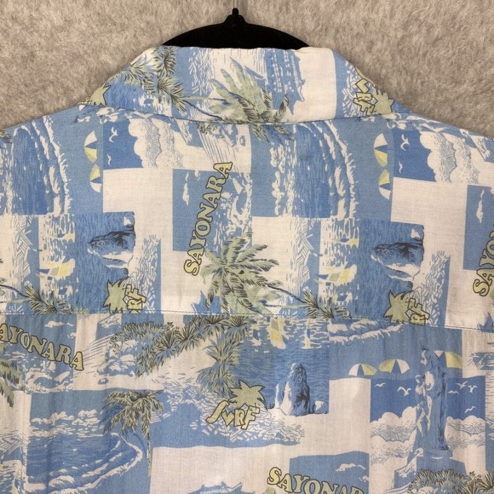 AllSaints Shirt Mens L Sayonara Short Sleeve Camp All Over Print - Picture 6 of 11